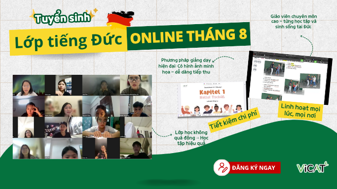 Khóa học tiếng Đức online tại VICAT