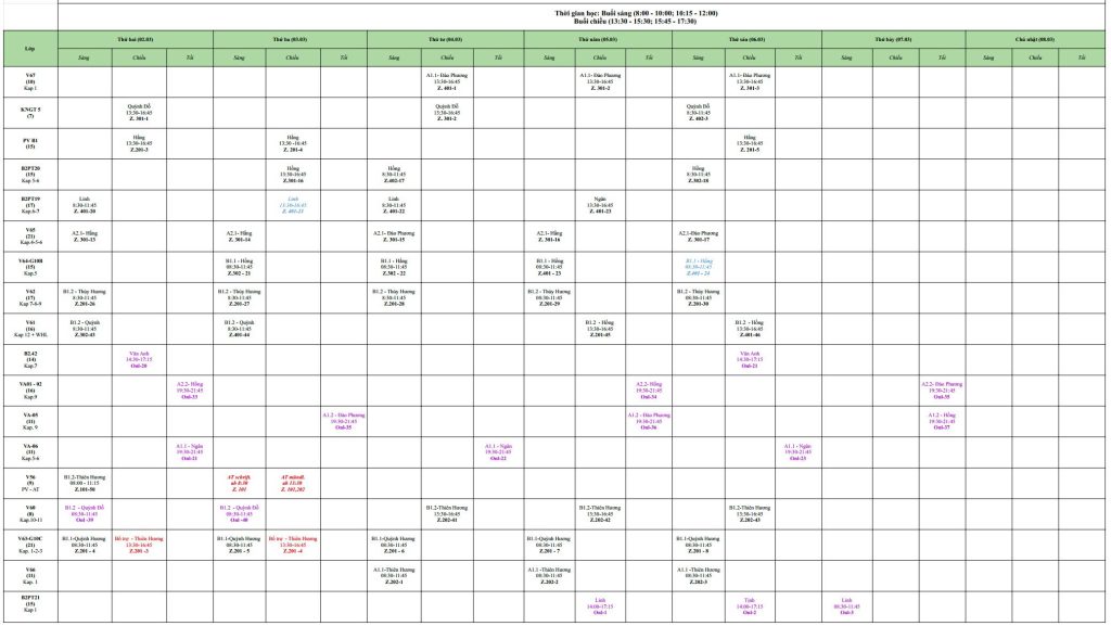 Kursplan 2026 tu 02.03.2026 08.03.2026