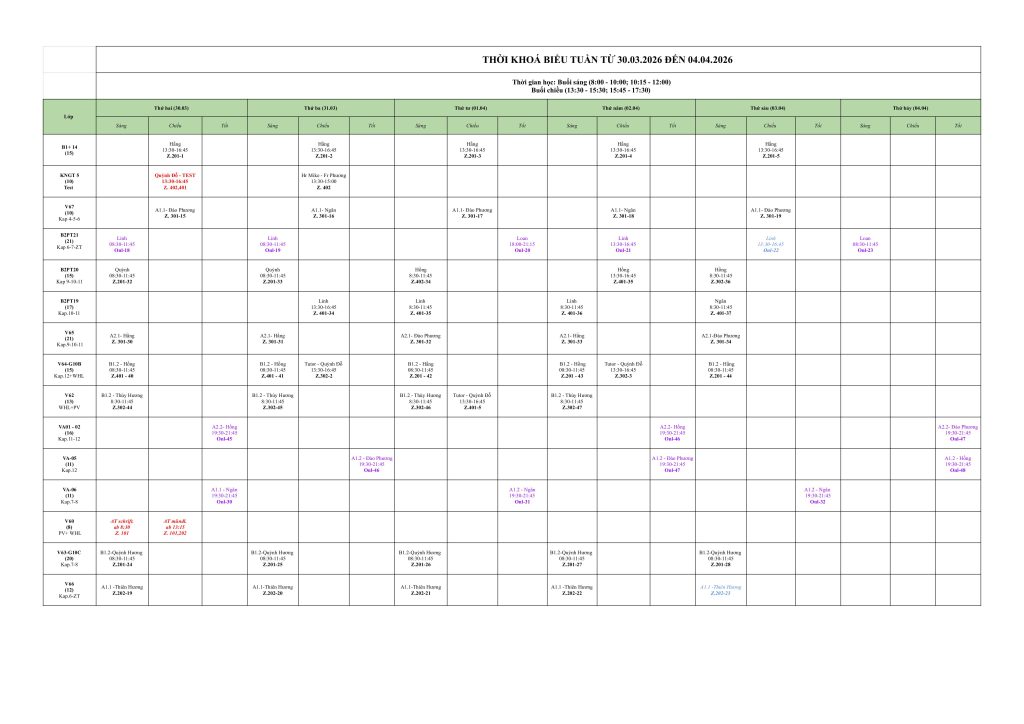 Kursplan 2026 30.03 04.04