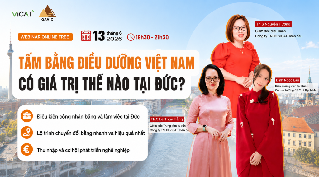 Bằng cấp điều dưỡng Việt Nam - có giá trị thế nào tại Đức? Chuyển đổi bằng điều dưỡng Đức cùng Vicat 1 2b6a0983 32c2 4565 a4b8 64e5439267fa
