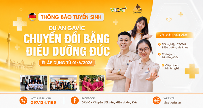 Thông báo tuyển sinh Dự án GAVIC - Chuyển đổi bằng điều dưỡng Đức (Từ 01/6/2026) 1 Thiet ke chua co ten 7