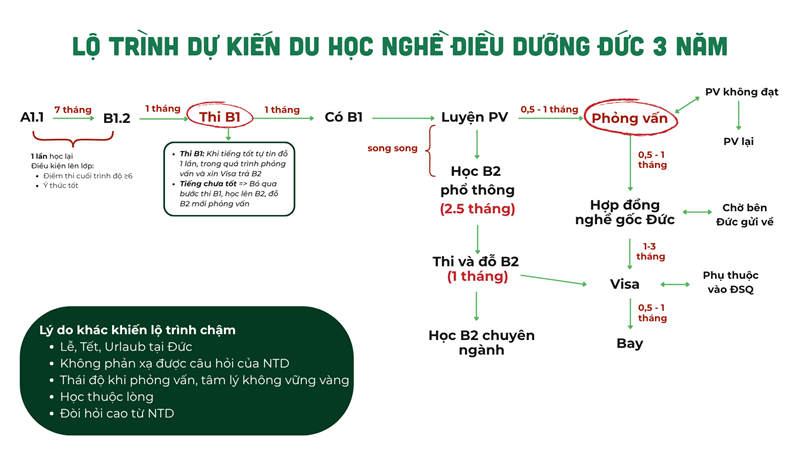 5 điều phụ huynh cần lưu ý trước khi ký hợp đồng du học nghề Điều dưỡng Đức 2 Lộ trình dự kiến chương trình Du học nghề điều dưỡng Đức tại Vicat
